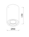 LEVI * FOCO TECHO EXTERIOR R BLANCO IP65 1L*GU10